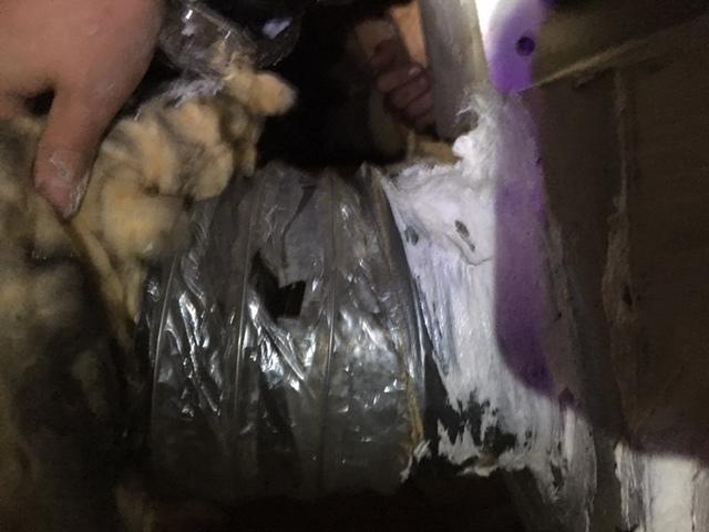 hole in ac duct